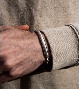 Men's sterling silver bracelet "Flawless Minimalism"