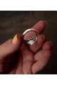 Signet ring with a fin inside (Him & Her)